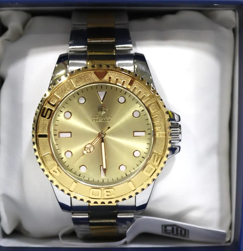 Montres Prestige MPW-0264 two-tone gold diver style, men’s