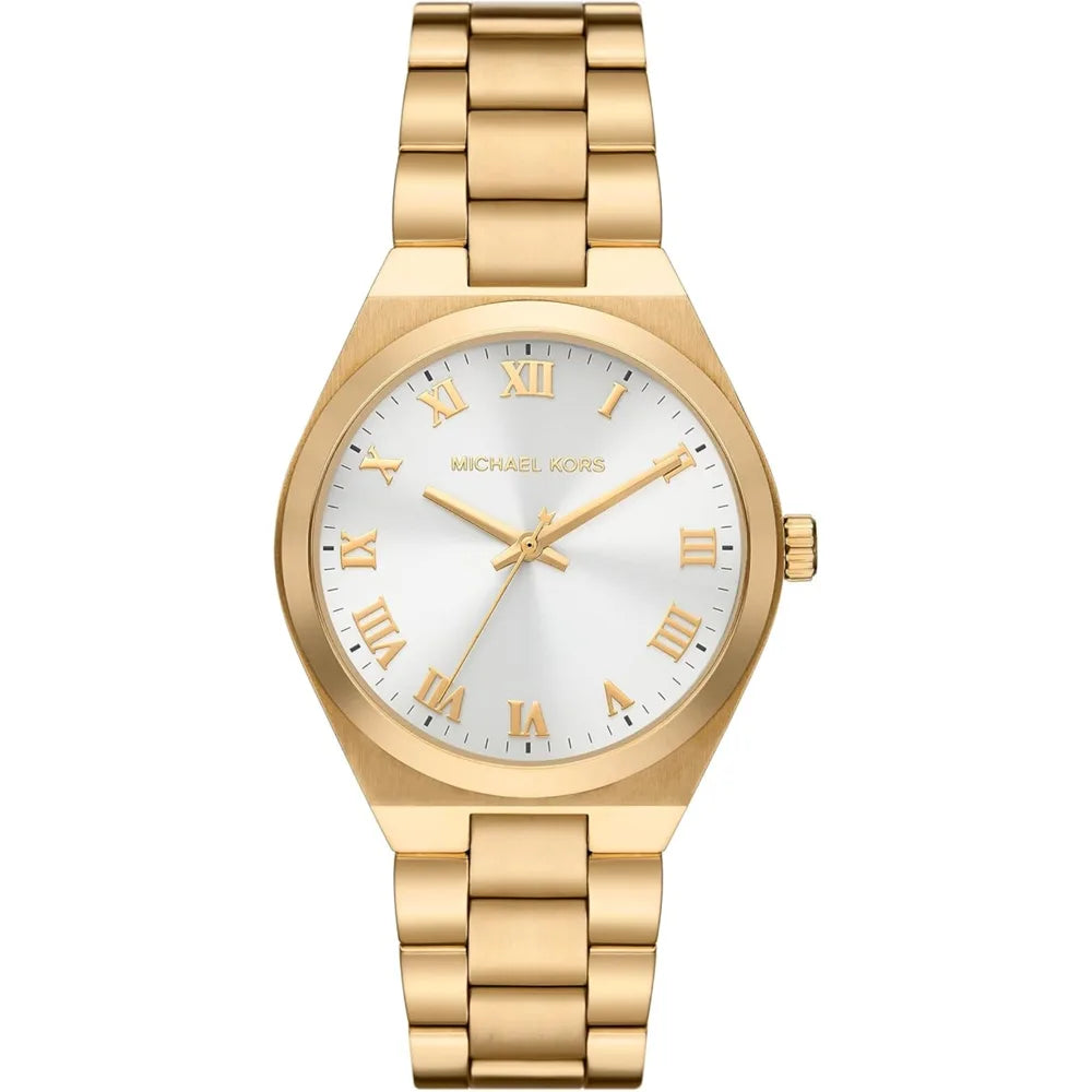 Michael Kors Gold, white Roman dial