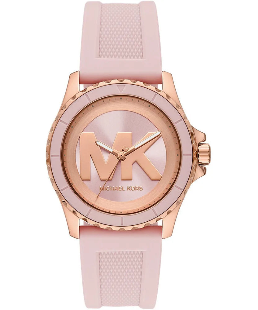 Michael Kors Pink MK logo, silicone strap