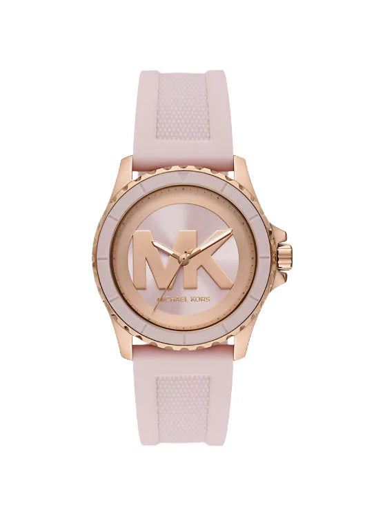 Michael Kors Pink MK logo, silicone strap