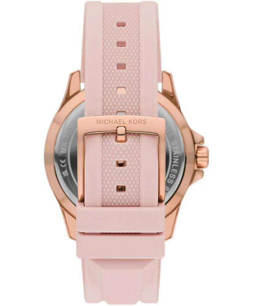 Michael Kors Pink MK logo, silicone strap