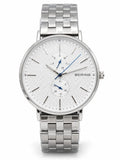 Bering Classic 40mm, white dial, day & date